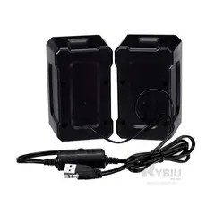 GENERICO - Altavoz Funcional y Bueno E-005 Tono Negro Y+Regalo Stickers