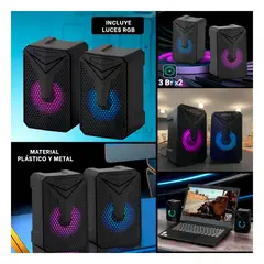 GENERICO - Parlante con Potencia Variada E-005 Negro Y+Papel de Regalo