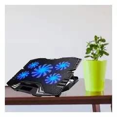 GENERICO - Cooler para Laptop con 5 Ventiladores HA K5