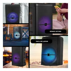 GENERICO - Altavoz de Bateria Durable de Tono Negro Y+Regalo Agendita