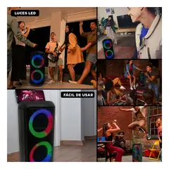 GENERICO - Bocina con Conexion de Usb de Color Negro Y+Regalo Stickers