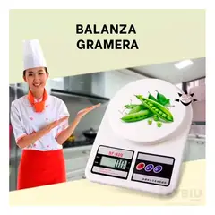 GENERICO - Balanza Gramera Precisa y Compacta en Tono Blanco