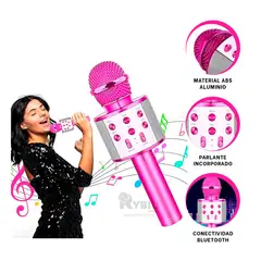 GENERICO - Mic Comodo de Usar en Color Fucsia Y+Ligas de Regalo