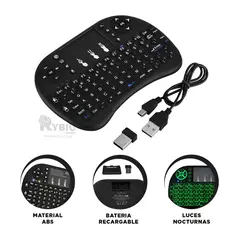 GENERICO - Panel Eficiente de Teclado en Negro Y+Banderitas Adhesivas