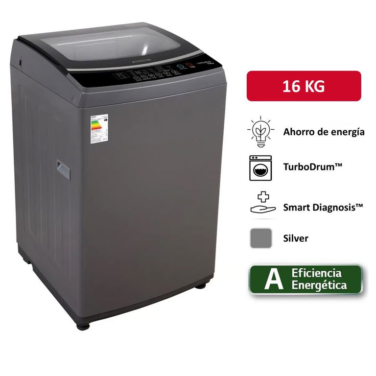 Lavadora SPBL16TL Carga Superior 16Kg Gris