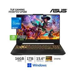 Laptop TUF Gaming FX507VU-LP180 Geforce RTX™ 4050 i7-13620H 16Gb Ram 1Tb SSD V6gb Windos 15.6"