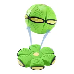 GENERICO - PELOTA FLAT BALL CON LUCES VERDE