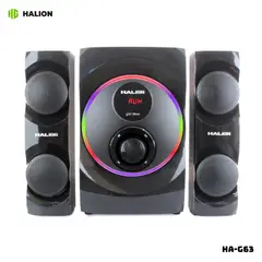 HALION - PARLANTES MOON 2.1 LUZ LED - HA-G63