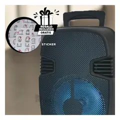 GENERICO - Bocina Dinamica Portatil en Color Negro Y+Post-it Adhesivos