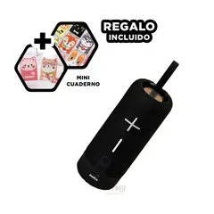 GENERICO - Altavoz Bonito de Color Negro Y+Post-it Adhesivos