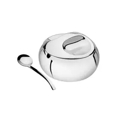 TRAMONTINA - Azucarero de Acero Inoxidable 300gr con Cuchara - 64400500