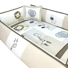 BABY MERINOS - Set de Cuna y 4 protectores - Prestige - Safari 5