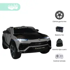 GENERICO - Camioneta a Batería para Niño DERECK Grey