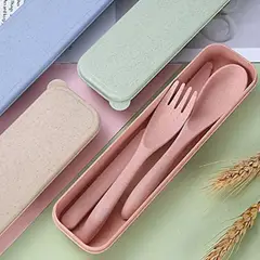 GENERICO - Set de cubiertos ecológicos portátil