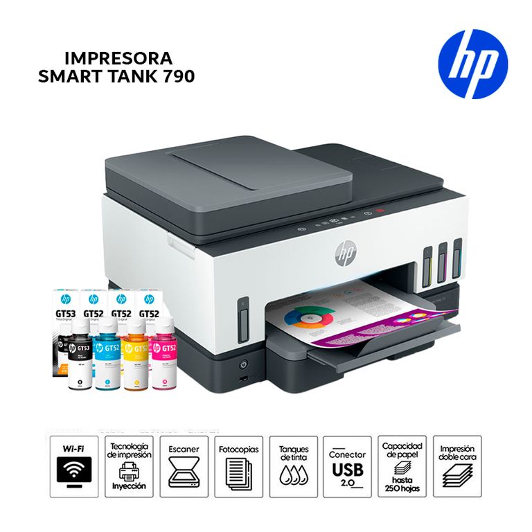 Multifuncional Smart Tank 790 Color,Wi-Fi,Dúplex, ADF