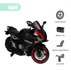 GENERICO - Moto a Batería para Niño Aguila DARK