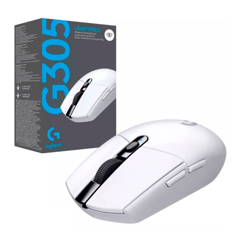 Mouse Gamer Inalámbrico G305 Lightspeed White Blanco