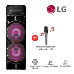 LG - Parlante Bluetooth XBOOM RNC9 Altavoz para Fiesta de karaoke