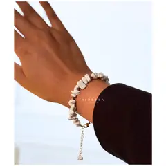 GENERICO - PULSERA DE PIEDRAS BLANCAS PULSERA DE PIEDRAS NATURALES