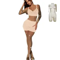 GENERICO - Bodystocking malla Enterizo Lenceria media Abertura parte interior