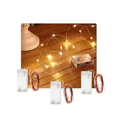 GENERICO - Luces led hada PACK DE 3 UNDS DE 3 MTS c/u luz amarilla