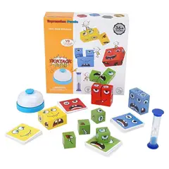 GENERICO - Juego Didáctico Rompecabezas Cubos de Emociones para Niños