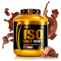 LEVEL PRO - Iso Gold Whey 3 KG Proteina Isolatada - Chocolate