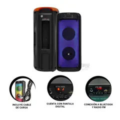 GENERICO - Altavoz con Buen Sonido Kts de 4 Pulg Y+Ligas de Regalo