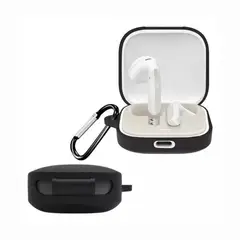 CASE - Funda de Silicona Para Xiaomi Buds 6 Active - Negro