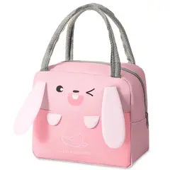 MINARI - Lonchera Térmica de Alimentos y Bebidas para Niños Rosado L74