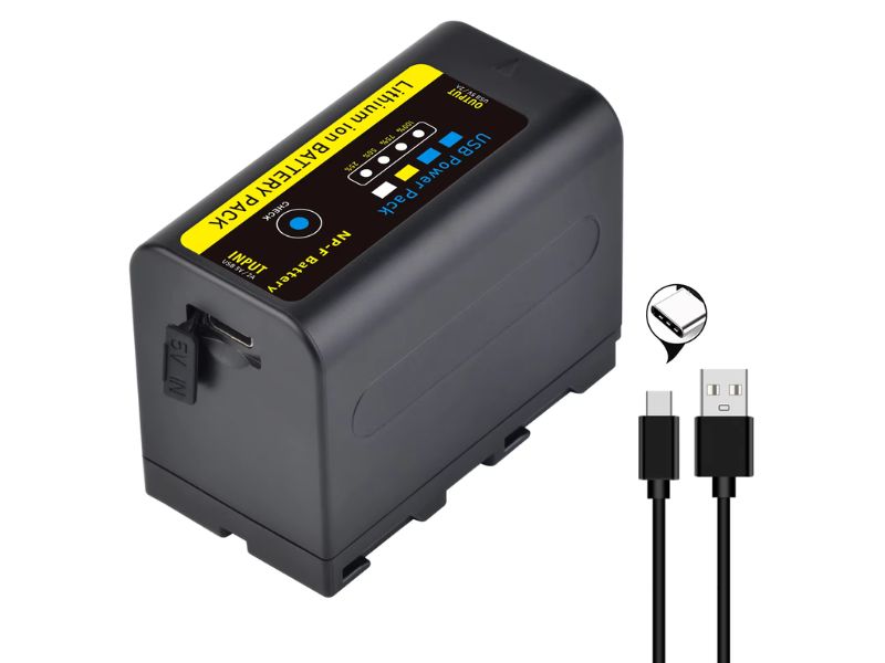 Bateria Np-f770 Para Luces Led Camaras De Video Sony 6400mah