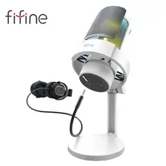 FIFINE - Micrófono A8 WHITE