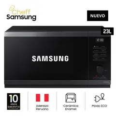 SAMSUNG - Microondas 23 Lts - Acero Inoxidable Negro