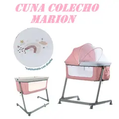 EBABY - Nueva Cuna Colecho con Diseño Marion -Rosa