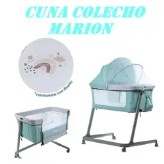 EBABY - Nueva Cuna Colecho con Diseño Marion -Verde