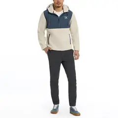 HURLEY - Polar Medio Cierre Anorak - Beige