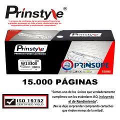 PRINSTYLE - TONER DE 15.000 PÁG. 330A 330X W1330X CON CHIP . ISO 19752