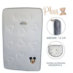 GENERICO - Colchón Plus para Bebé bordes Gris