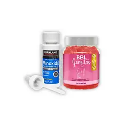 KIRKLAND - NaturalBoost Duo Minoxidil y Gomitas de Aguaje