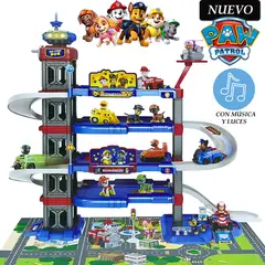 PAW PATROL - Juguete Set de Pista Estacionamiento 69 cm