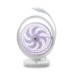 GENERICO - Ventilador de escritorio con lampara - Portátil Recargable
