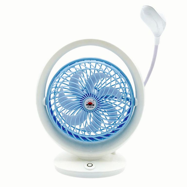 Ventilador de escritorio con lampara - Portátil Recargable
