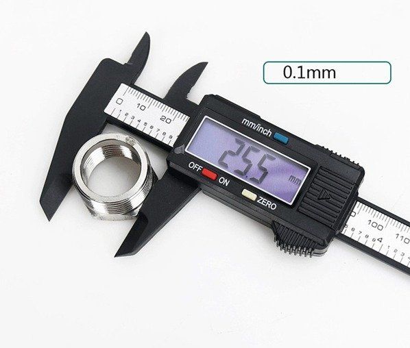 Calibrador vernier pie de rey digital Fibra de Carbono 150 mm