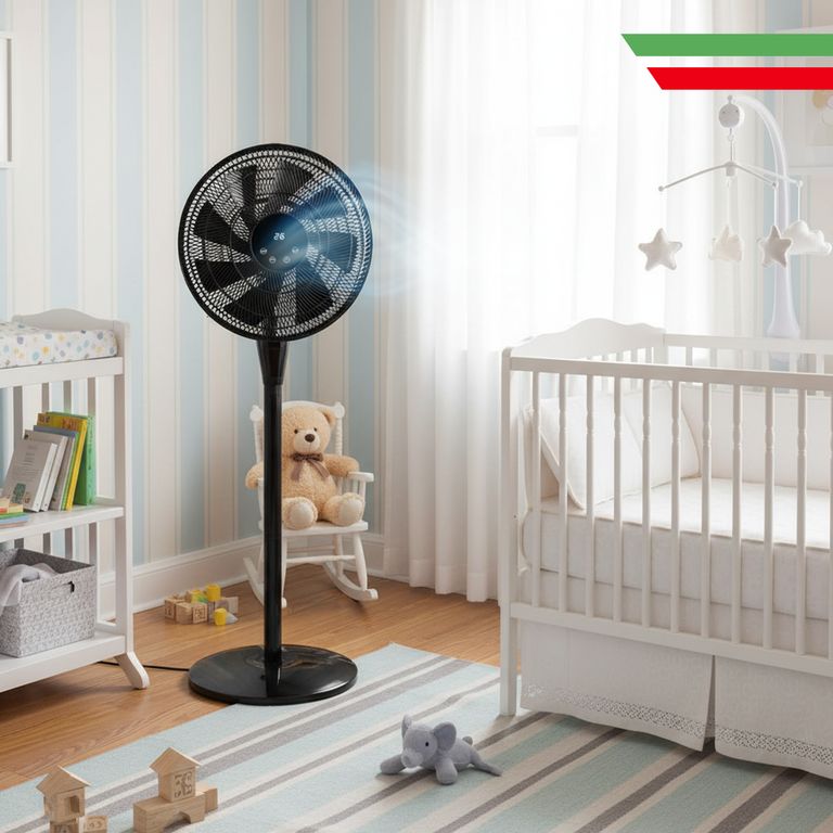 Ventilador de Piso 16" 9 aspas Super Delgado Silencioso Control Remoto AL-16SM