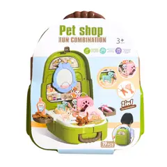 GENERICO - Set tienda de mascotas con mochila