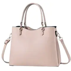 GENERICO - Bolso mediano semicurveada doble asa cuero pu