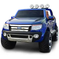 GENERICO - Carro a Batería Ford Ranger Azul Para Niños 4x4 Licenciado