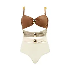 BLWOENS - Traje de baño Mujer - Marrón