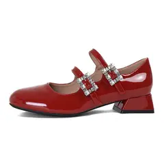 BLWOENS - Zapatillas Tacones altos de mujer - Rojo