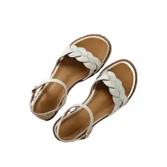 BLWOENS - Zapatos Sandalias de verano para Mujers - Beige
